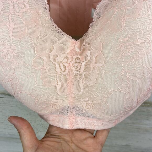 Cacique Women’s 44DD Pink Lace Mastectomy Bra No Underwire NWT - Picture 6 of 7